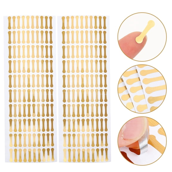 Soimiss 500Pcs Adhesive Tamper Evident Stickers in Golden for Freshness Protection