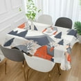 thumbnail image 2 of Yayeee Tablecloths 54" x 54" Rectangle Wrinkle Resistant Party Table Cover, Blue Snow Houses, 2 of 8