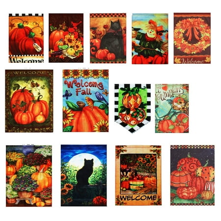 Autumn Elegance Fall House Flag Large Yard Cardinal Decorative