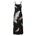 thumbnail image 4 of Baikeli Liquidation Robes pour Femmes 2024 Mode Femme Décontractée Été Poche Sans Manches Dentelle Imprimé Robe à Col en V Robes de Vacances pour Femmes 2024, 4 of 5