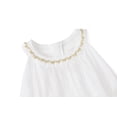 thumbnail image 2 of Girls Summer Dress Halter Neck Flower Girl Party Dress Embroidered Sleeveless Tiered Chiffon Sundress for Kids, White, Sizes 9-10Y, 2 of 7
