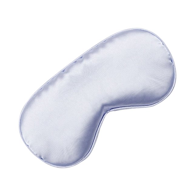 Minnieouse Correa para cubrir los ojos, accesorio de ropa de cama creativo, venda de seda de imitación, cómoda, flexible al tacto, venda para Tratamientos faciales Blanco
