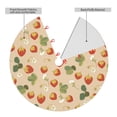 thumbnail image 2 of Yiaed Floral Strawberr Print Christmas Tree Skirt , Tree SkirtsTree Mat for Christmas Winter Holiday Indoor Decorations-48", 2 of 7