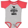 thumbnail image 3 of Inktastic Easily Distracted by Goats Boys or Girls Baby Bodysuit, 3 of 5