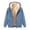 Blue, variant on Womens Hoodies Winter Warm Lined Hooded Jacket Cozy Pullover Outerwear Tops for Women Green,S