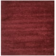 thumbnail image 3 of SAFAVIEH California Plush Solid Shag Area Rug, Maroon, 6'7" x 6'7" Square - Modern Design, Maroon, Non-Shedding & Easy Cleaning, Ultra Plush Thick Pile, Ideal for Living Room, Bedroom, 3 of 13