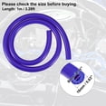 thumbnail image 4 of Unique Bargains Silicone Vacuum Tubing Hose Line Automotive Vacuum Hose Engine Air Intake Blue ID 8mm 3.28ft Length, 4 of 7