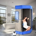 thumbnail image 6 of Mulaxen 1200w Portable Sauna Box - Portable Sauna for Home, Full-Body Steam Sauna with 3 L Steamer, Chair, Remote Control Included, Home Sauna Tent, Remote Control, Folding Chair, 6 of 8