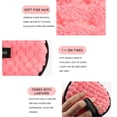 thumbnail image 3 of Almohadilla desmaquillante de fibra Esponja de limpieza facial reutilizable Puff cosmético (rosa) JShteea Cuidado Belleza, 3 of 8