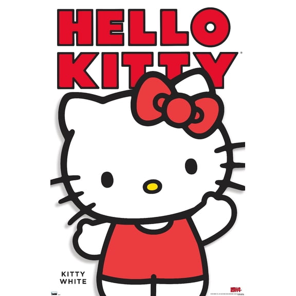 Hello Kitty and Friends: Hello - Kitty White Feature Series Wall Poster, 22.375" x 34"