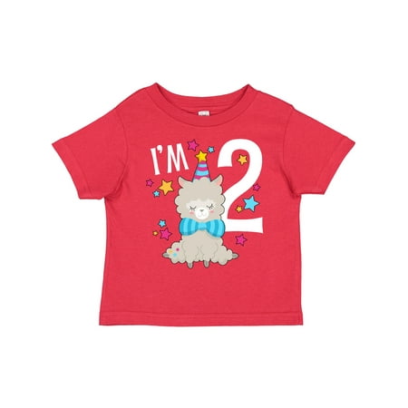 

Inktastic I m Two- Cute Llama Second Birthday Boys or Girls Toddler T-Shirt