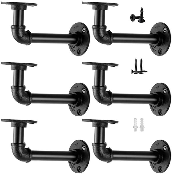 Soportes de estantería Janyang Industrial para tablas de 20 a 35 cm, paquete de 6
