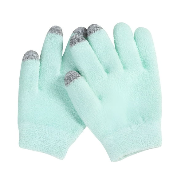 TELOLY Moisturizing Gloves Reusable Gel Lining Design Dry Hands Treatment Care Gloves Pink Gloves
