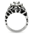 thumbnail image 4 of Anillo Color Plata Para Hombres de Acero Inoxidable Diamantes en Pepita, 4 of 5