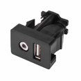 thumbnail image 4 of Panel de montaje de Cable de extensión de conector auxiliar de 3,5mm, puerto USB de montaje empotrado para tablero de barco y coche, 4 of 11