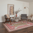 thumbnail image 2 of GENIMO 5'x7' Area Rug for Living Room, Washable Non Slip Soft Animal Print Rug for Bedroom Dining Room Home Office, Dusty Red, 2 of 6