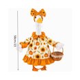 thumbnail image 4 of Aurorax Thanksgiving Porch Goose Outfits 23" Holiday,Goose Clothes for Cement Goose Porch Goose 17/19 inch,Autumn Lady Pumpkin Printed Porch Goose Clothing Accessories for Outdoor Yard, 4 of 7