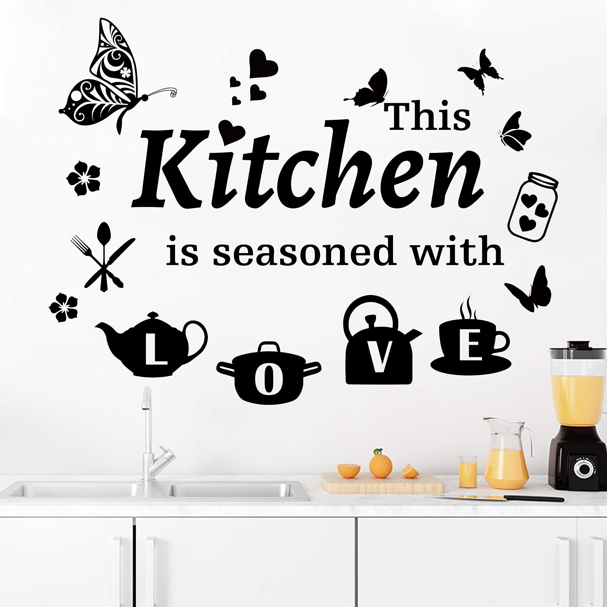 Large Kitchen Wall Decals Quotes Kitchen Wall Stickers This Kitchen is