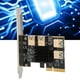 thumbnail image 4 of PCI-E Riser Card, Gpu Riser Card Direct Power Supply PCI-E X4 1 To 4 16X Slot Stable For Windows XP/Win7/Win8/Win10/LNUX /D0S, 4 of 8