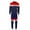 Black Light Grey, variant on Men's Jogger 2-Piece Set Tri-Color Zip Long Sleeve & Drawstring Pant Tracksuit, Blue Red, L