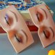 thumbnail image 3 of Tablero facial de práctica de maquillaje profesional, reutilizable, realista, de silicona 3D, tablero facial de práctica cosmética para artistas principiantes, 3 of 8
