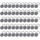 thumbnail image 2 of Llavero con números de 1 a 50, etiquetas de números, casillero, llaveros de gimnasio, número grabado con llaveros, etiqueta de números de aluminio, 2 of 2