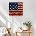 thumbnail image 3 of Vintage American Flag Wooden Wall Clock Silent Non Ticking, Blue Star Red Striped Wooden Square Wall Clocks Battery Operated, Decor Clock for Home Office, Living Room, Kitchen, 10 Inch, 3 of 9