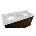 thumbnail image 3 of Bella 60" Double Bathroom Vanity with Chocolate Cabinet and Carrara Marble Top, 3 of 6