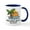 White/Navy Inside, variant on - Delaware Middlesex Beach Mugs - 11 oz Ceramic Mug - Novelty Coffee Tea Cup