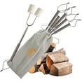 thumbnail image 2 of HSAPOW-Marshmallow Roasting Sticks for Fire Pit with Wooden Handle, 41 Inches Long, Telescoping SUS304 Stainless Steel Marshmallow Skewers, Extendable Hog Dog Campfire Roasting Sticks, Camping Access, 2 of 2