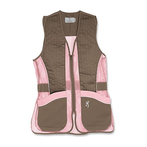 Brown/Pink Browning Shooting Vest For Her 
