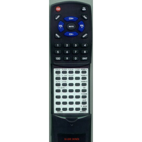 Replacement Remote for SHERWOOD RMRV6108, RTRMRV6108, RM105, RD6108, RD6500