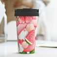 thumbnail image 6 of Uemuo Watercolor Tropical Gnomes Print Carry Insulated Coffee Mug, Travel Mug with Hidden Handle, Insulated Coffee Flask, Leak-proof Travel Mug Insulated Mug for Office, 6 of 8