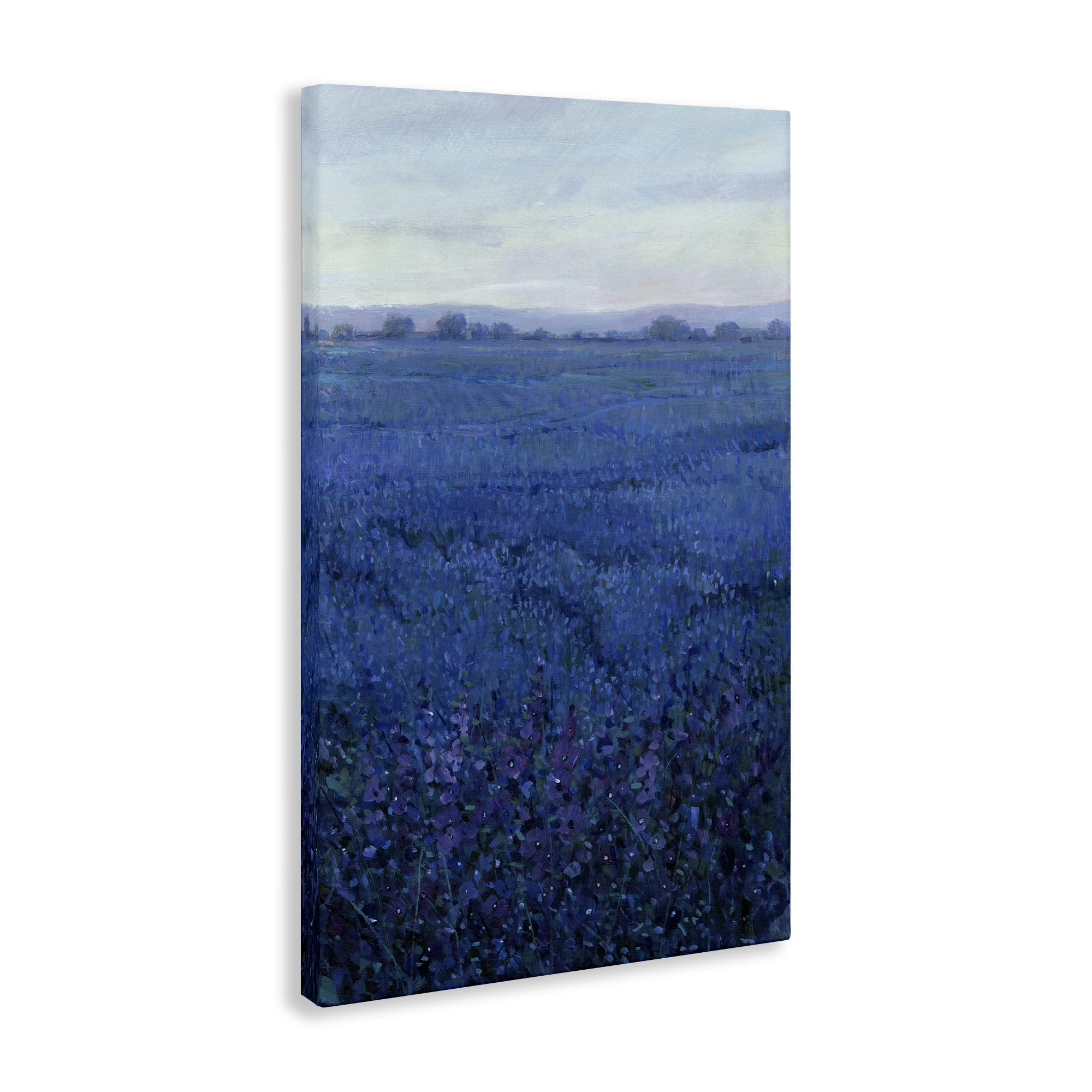 Stupell Industries Vast Blue Fields View Landscape Painting Gallery Wrapped Canvas Art Print Wall Art, 20 x 30