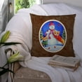 thumbnail image 3 of Carolines Treasures 7048PW1414 Snowman with Corgi Fabric Decorative Pillow  14Hx14W multicolor, 3 of 4