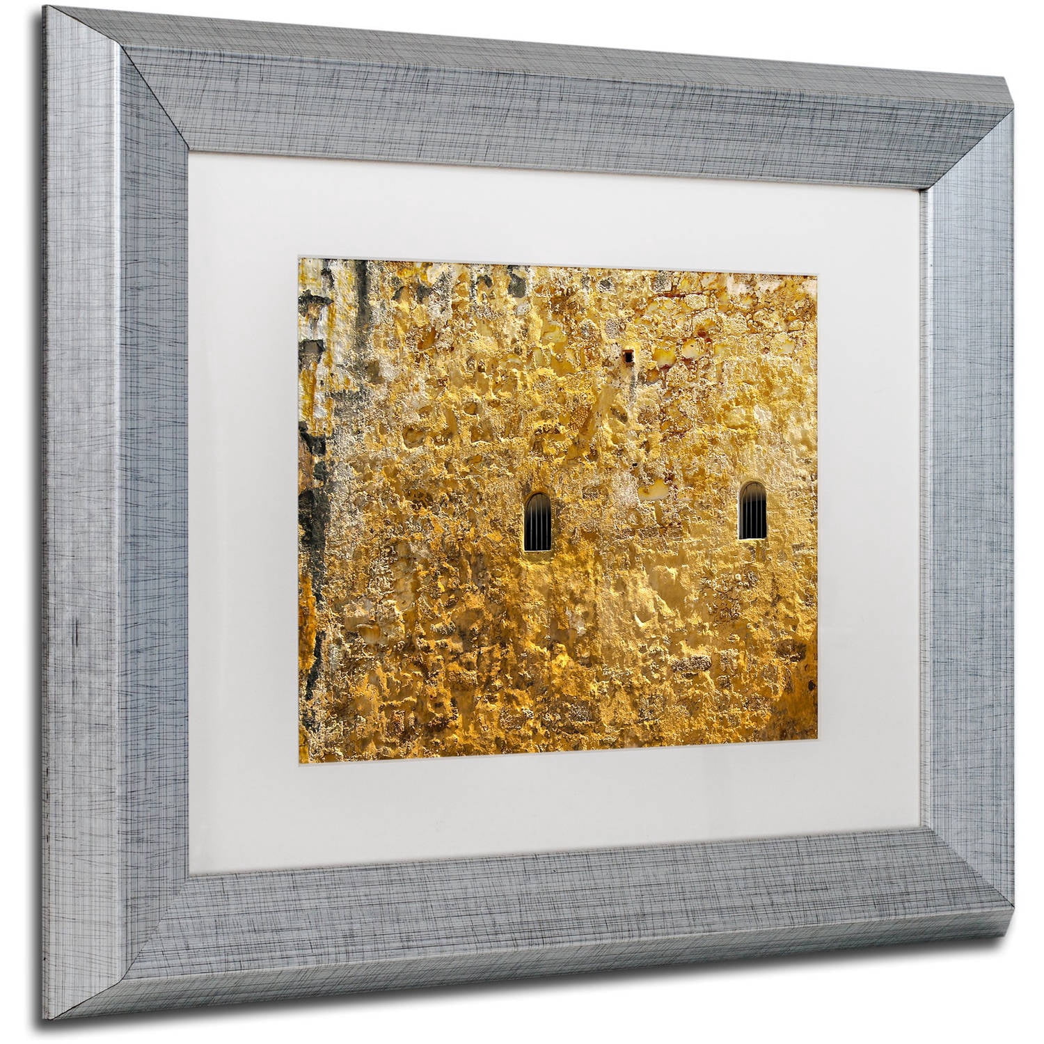 Trademark Fine Art "Castillo de San Felipe del Morro 17" Canvas Art by CATeyes, White Matte, Silver Frame