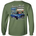 thumbnail image 4 of Fair Game American Muscle 1967 Mustang Ford Long Sleeve Shirt-Military Green-3x, 4 of 4