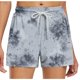 thumbnail image 1 of Pantalones Cortos Largos para las Mujeres, Pantalones Cortos Casuales Impresos de Cintura Alta No Estirable Hechos de Poliéster Transparente Airy para Todo el Uso de Temporada, Pantalones Cortos Casua, 1 of 5