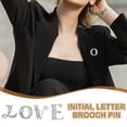 thumbnail image 4 of Uxcell Letters Brooch Pins, Letter Initial Rhinestone Brooch Metal Broaches Pins for Women Men Breastpin Gifts Jewelry Letter Q, 4 of 7