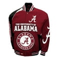 thumbnail image 2 of Men's Franchise Club Crimson Alabama Crimson Tide Spirit Cotton Twill Full-Snap Jacket, 2 of 3