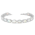 thumbnail image 1 of OVAL SIMULATED OPAL (9 X 7) TENNIS BRACELET IN WHITE GOLD :  10K  9", 1 of 1