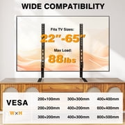 TAVR Furniture Table Top Universal TV Stand for 27-65 inch LCD LED Flat or Curved Screen TVs