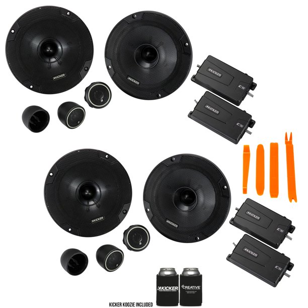 Kicker 46CSS654 Two Pairs Of CSSeries CSS65 6.5Inch (160mm) Component System with .75inch