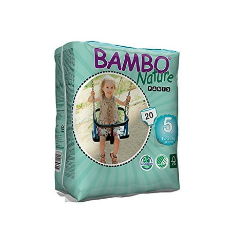Bambo Nature Baby Training Pants Classic (Choose Size and Count), Size 5 (26-44 lbs) 20 Count