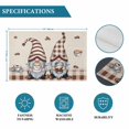 thumbnail image 6 of Coffee Cup Beans on Vintage Linen Placemats Set of 4,Wipeable Washable Table Mats for Dining Tables, Gnomes Brown Plaid Place Mats for Kitchen Event Party Tabletop Decor, 6 of 9