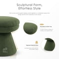 thumbnail image 5 of Furniture of America Thia Modern 17.5" Upholstered Mushroom-Shape Design Stool, Beige, 5 of 8