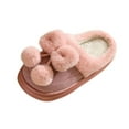 thumbnail image 2 of ATENAR Slippers for Women Casual Wide Womens Shoes Fuzzy House Slipper Pink 10, 2 of 9