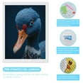 thumbnail image 3 of Diamond Art Kit for Adults, Blue Feathered Bird Portrait Diamond Painting for Adults Beginners, 5D DIY Diamond Art Painting Kits, Colorful Diamond Painting Craft for Home Decor 12x16, 3 of 7