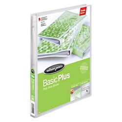 Acco Translucent Poly Ring Binders - Wilson Jones® CleanView™ Poly Round-Ring Binder, 3/8