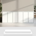 thumbnail image 2 of Art3d Premade Wainscoting Panel Kit, White Primed Board & Batten Wall Décor,Paintable Polystyrene Molding Trim for Accent Wall for Living Room, Bedroom & Kitchen, 2 of 7